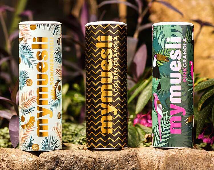 Bio Granola und Müslis im Paket von mymuesli